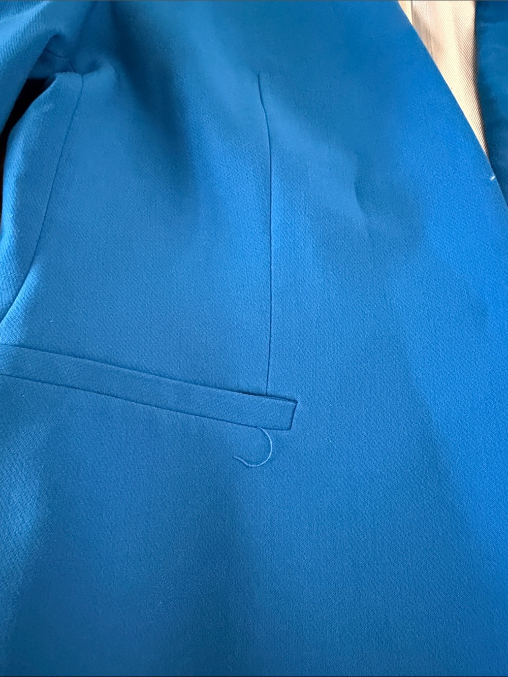 B45 Zara Bold Blue Tailored Women's Large Blazer and Trousers with Belt - Picture 10 of 10